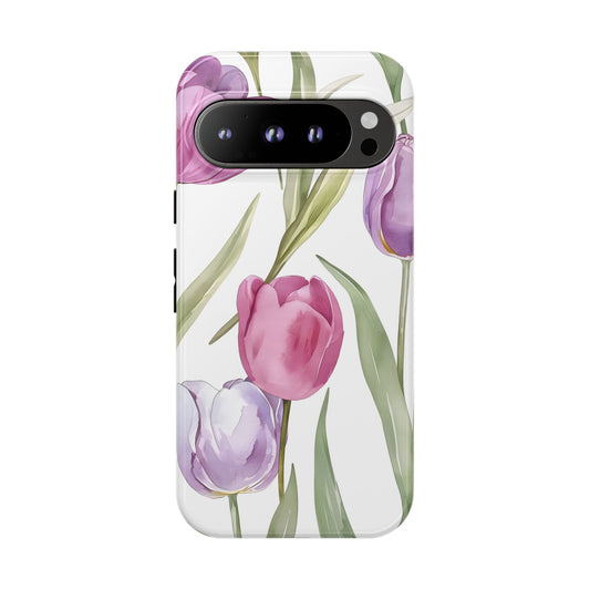 Tulip Serenade – Tough Glossy Google Pixel Case