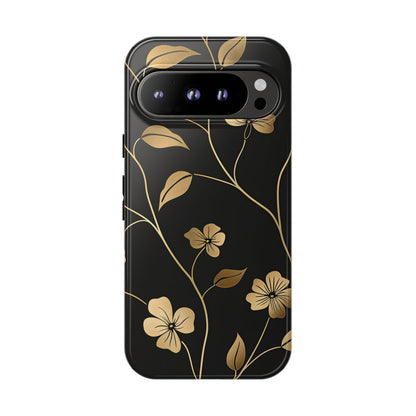 Golden Elegance – Tough Glossy Google Pixel Case