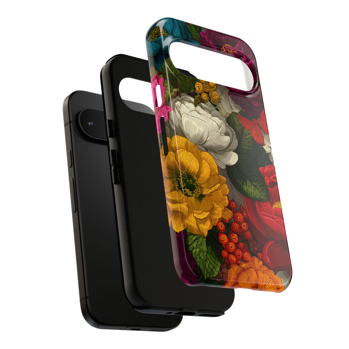 Midnight Bloom – Tough Glossy Google Pixel Case