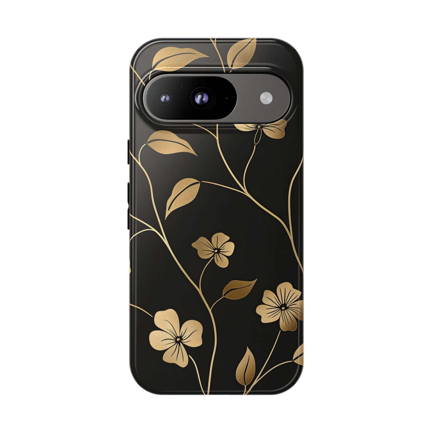 Golden Elegance – Tough Glossy Google Pixel Case