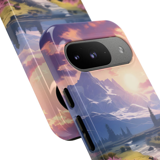 Alpine Dawn – Tough Glossy Google Pixel Case
