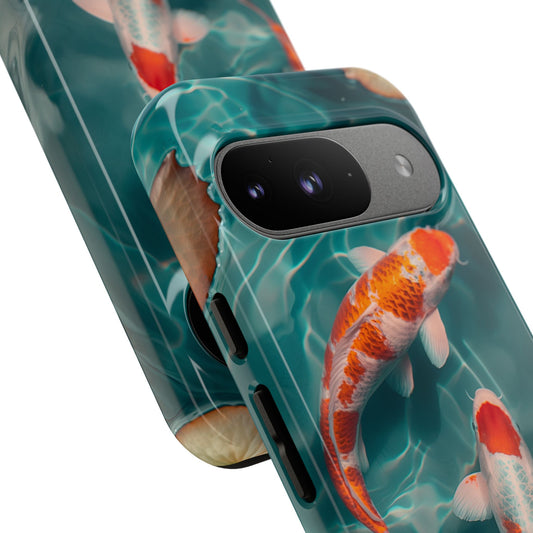 Tranquil Koi Pond – Tough Glossy Google Pixel Case
