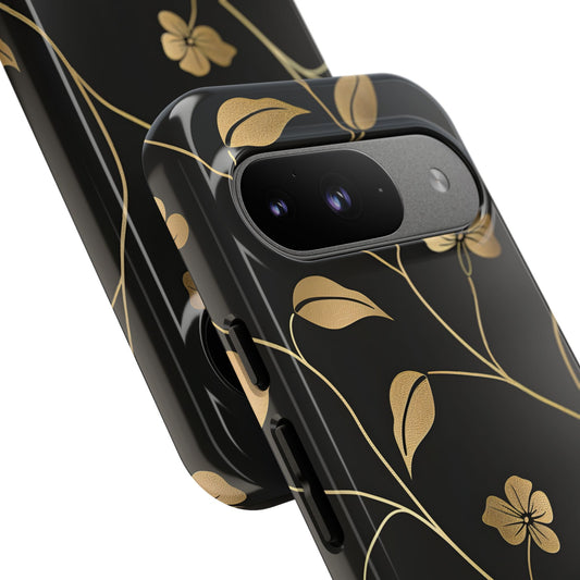 Golden Elegance – Tough Glossy Google Pixel Case
