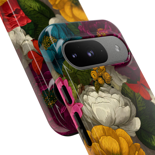Midnight Bloom – Tough Glossy Google Pixel Case