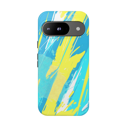 Neon Surge – Tough Glossy Google Pixel Case