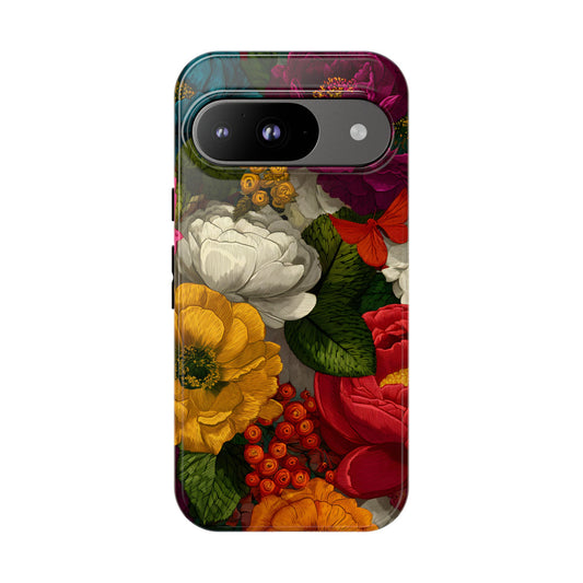 Midnight Bloom – Tough Glossy Google Pixel Case