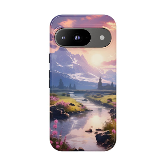 Alpine Dawn – Tough Glossy Google Pixel Case
