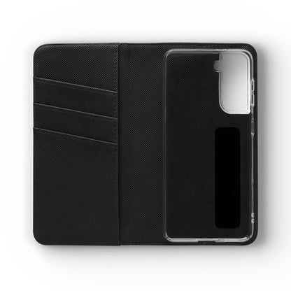 Golden Elegance – Samsung Vegan Leather Wallet Case