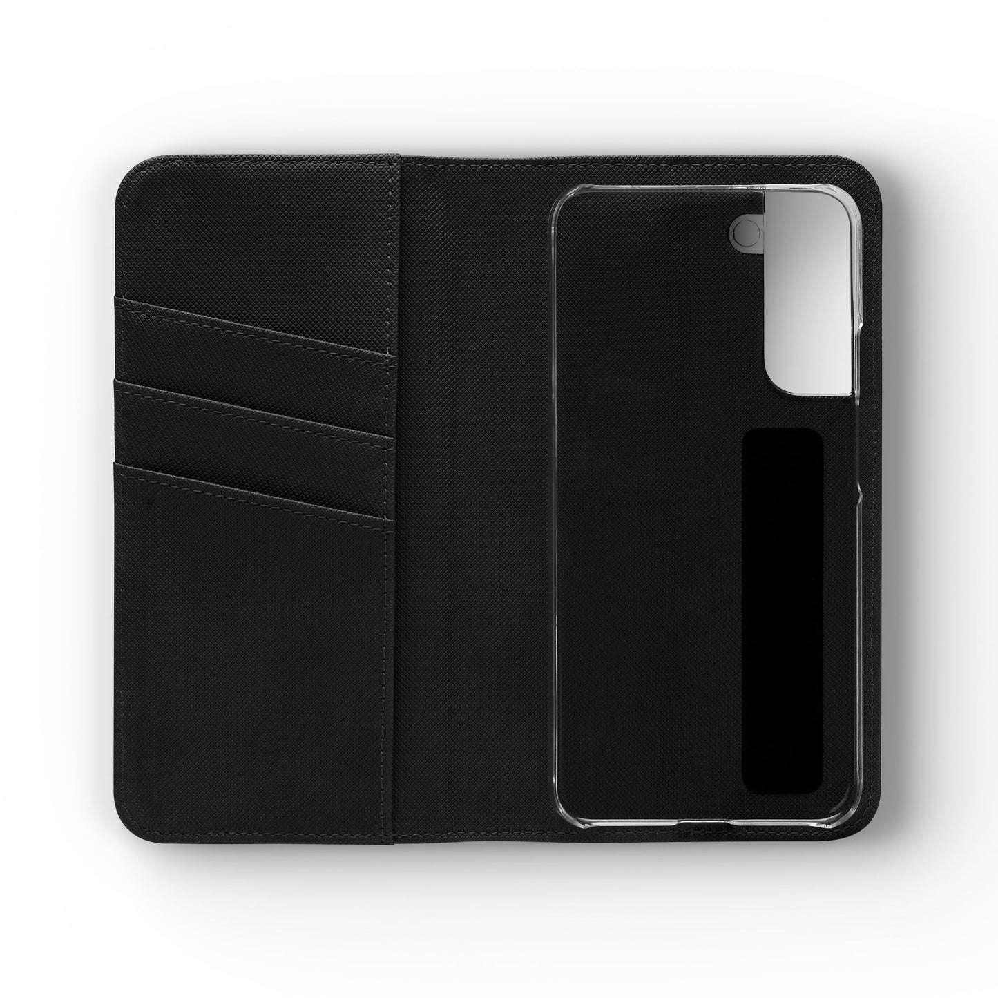 Golden Elegance – Samsung Vegan Leather Wallet Case