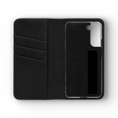 Golden Elegance – Samsung Vegan Leather Wallet Case