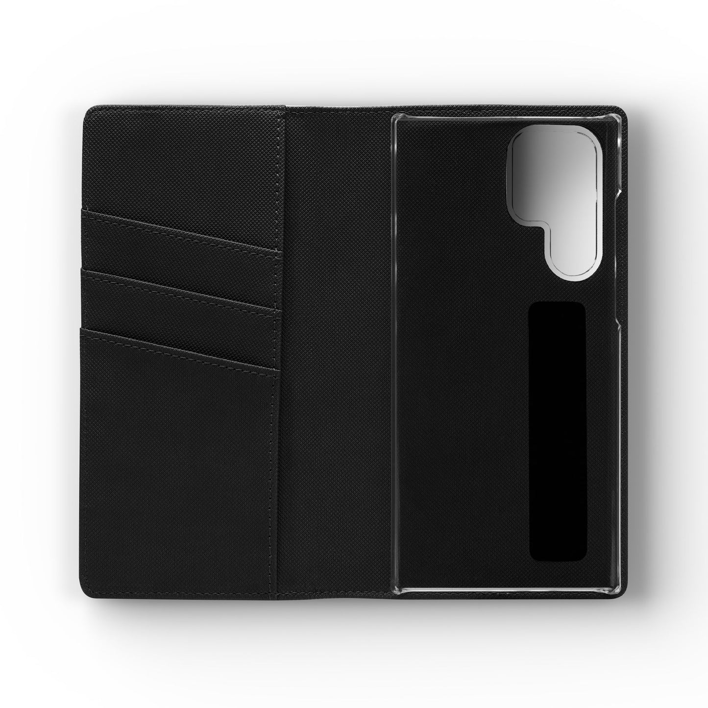 Golden Elegance – Samsung Vegan Leather Wallet Case