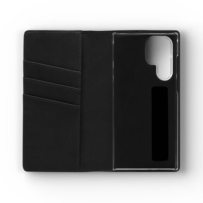 Golden Elegance – Samsung Vegan Leather Wallet Case