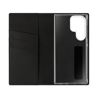 Golden Elegance – Samsung Vegan Leather Wallet Case