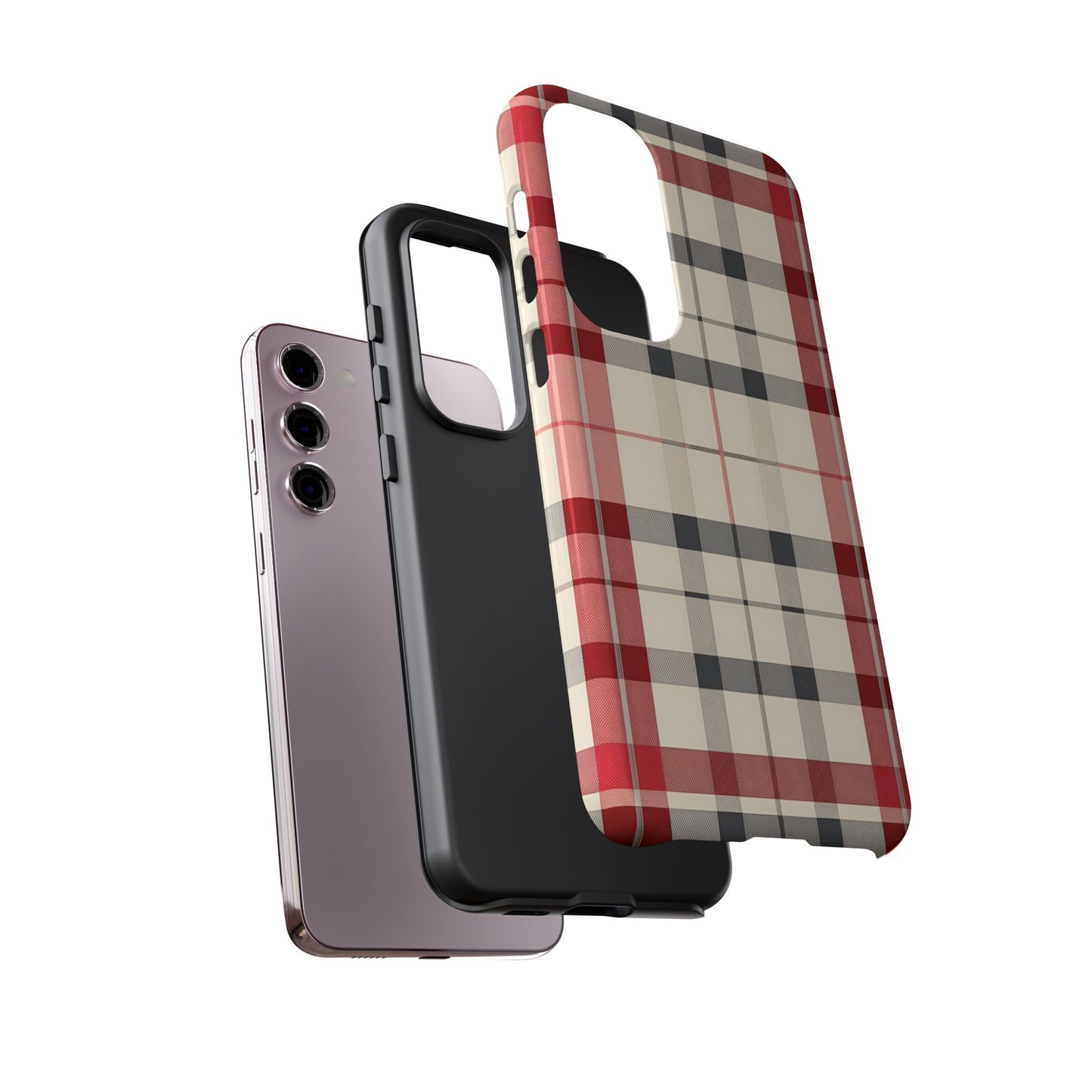 Winter Tartan Classic – Tough Glossy Samsung Galaxy Case