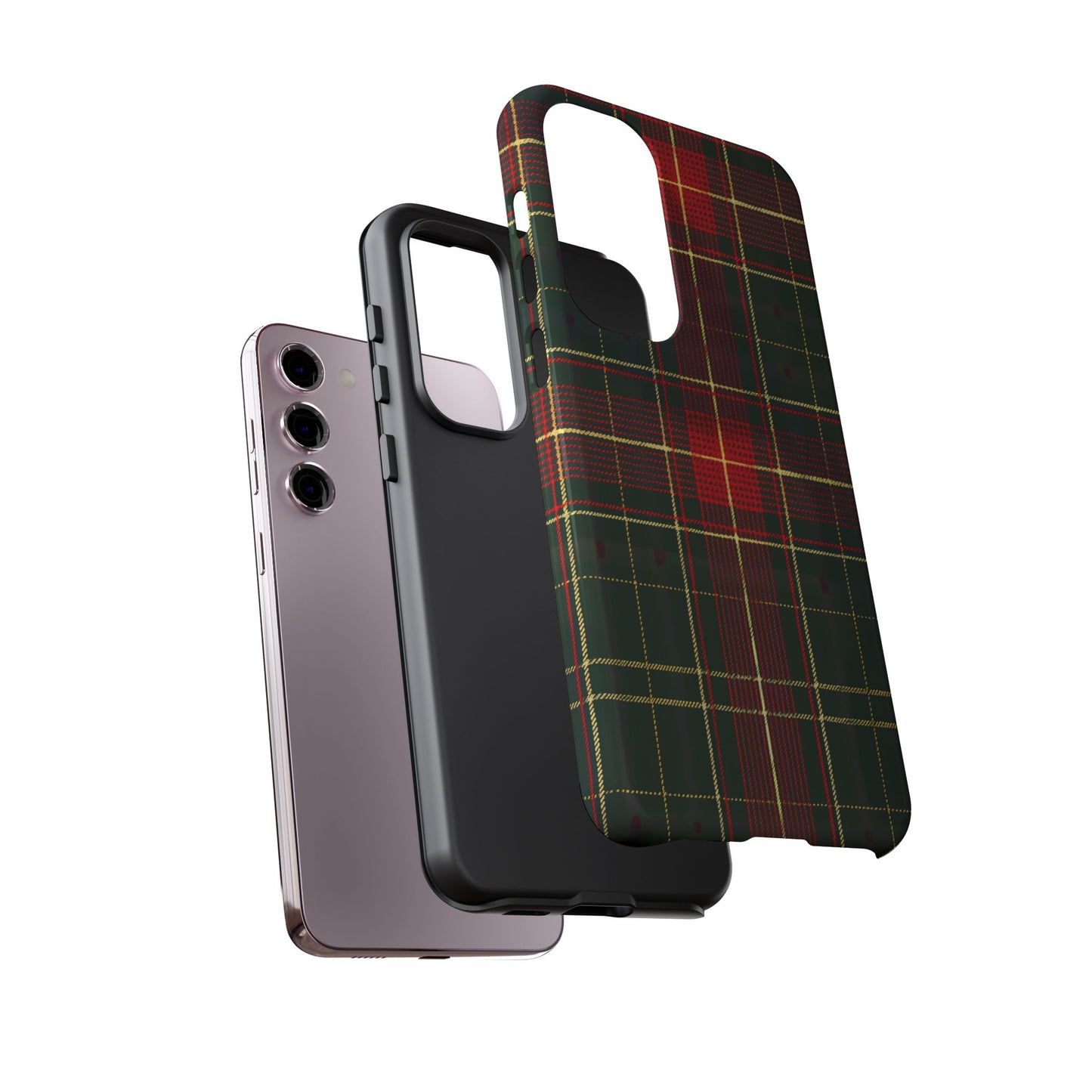 Classic Christmas Tartan – Tough Glossy Samsung Galaxy Case