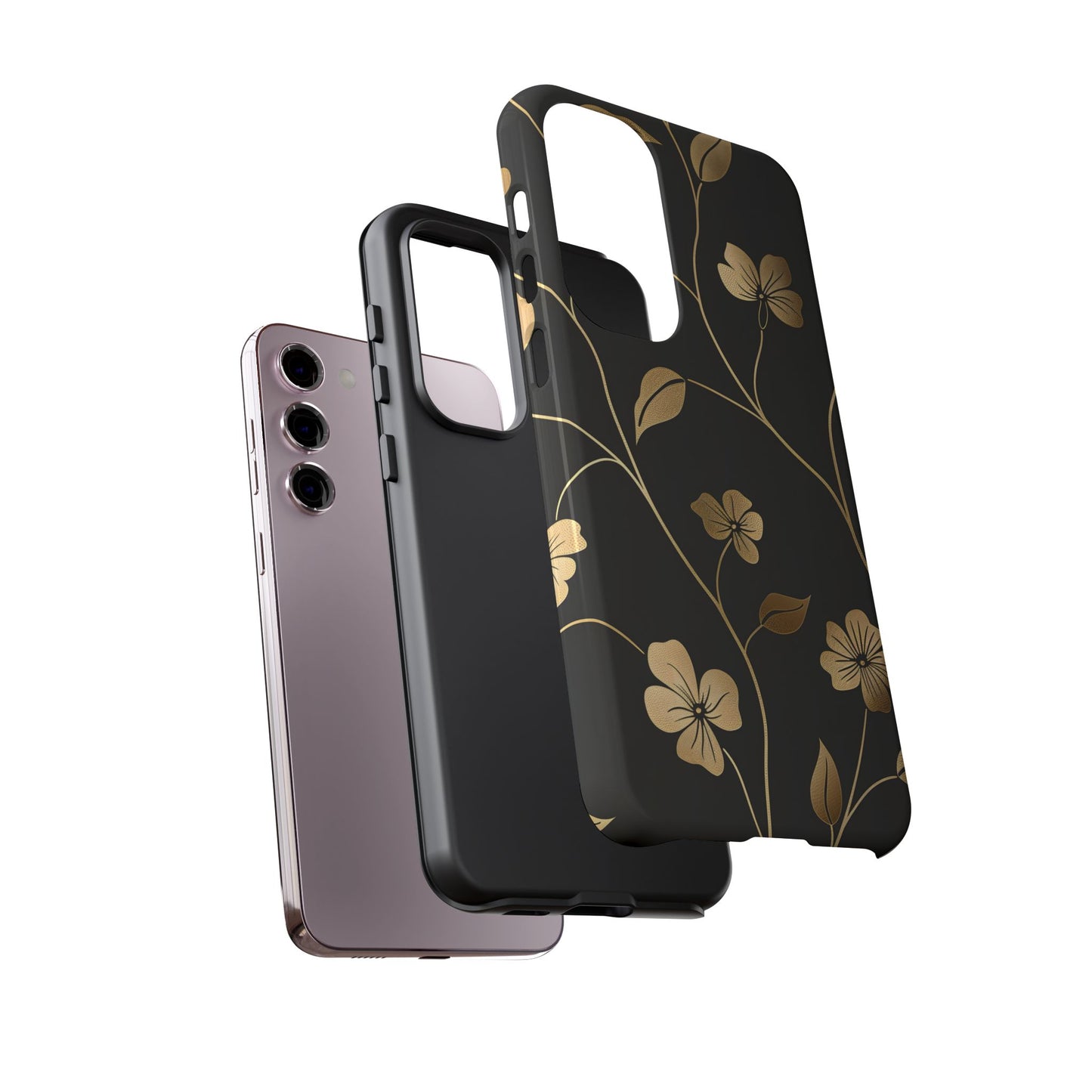 Golden Elegance – Tough Glossy Samsung Galaxy Case