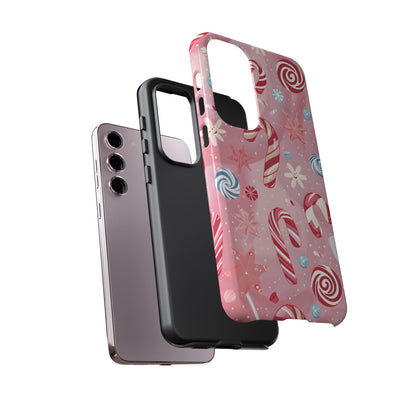 Candy Cane Swirl – Tough Glossy Samsung Galaxy Case