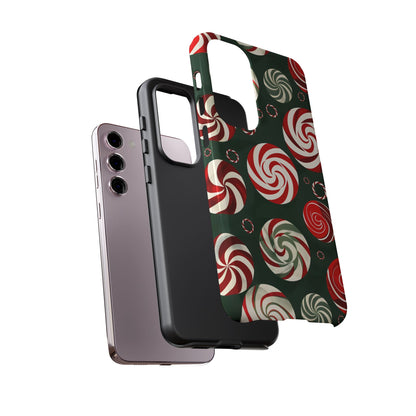 Peppermint Swirl Burst – Tough Glossy Samsung Galaxy Case