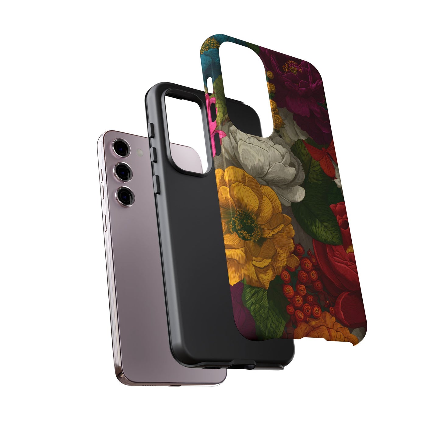 Midnight Bloom – Tough Glossy Samsung Galaxy Case