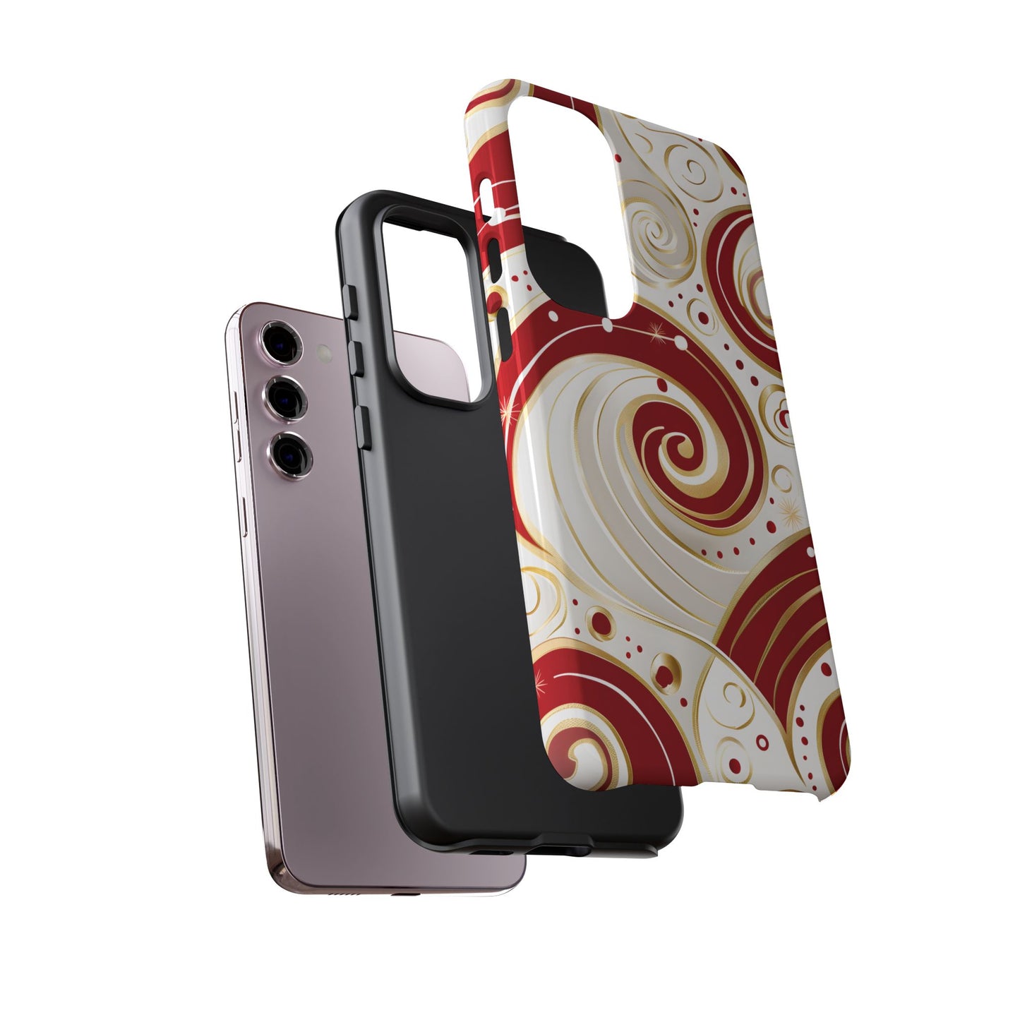 Golden Candy Swirl – Tough Glossy Samsung Galaxy Case