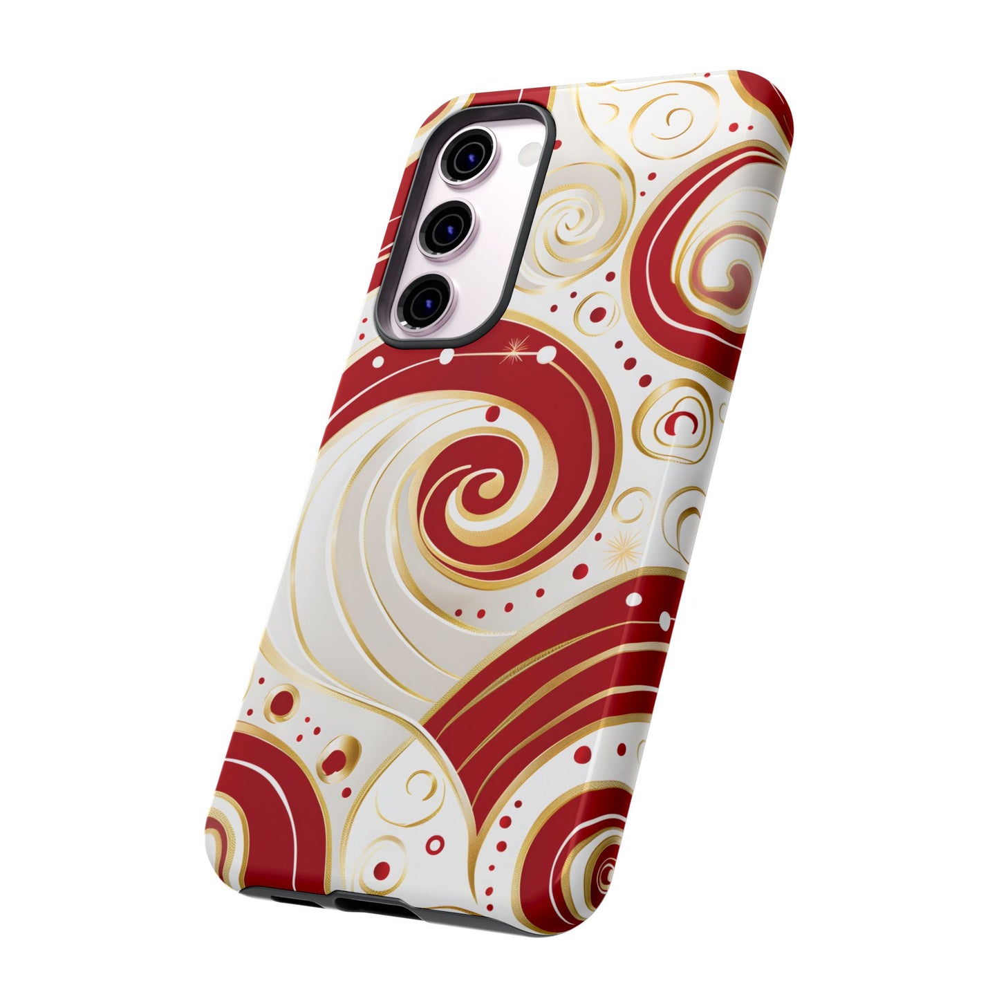 Golden Candy Swirl – Tough Glossy Samsung Galaxy Case