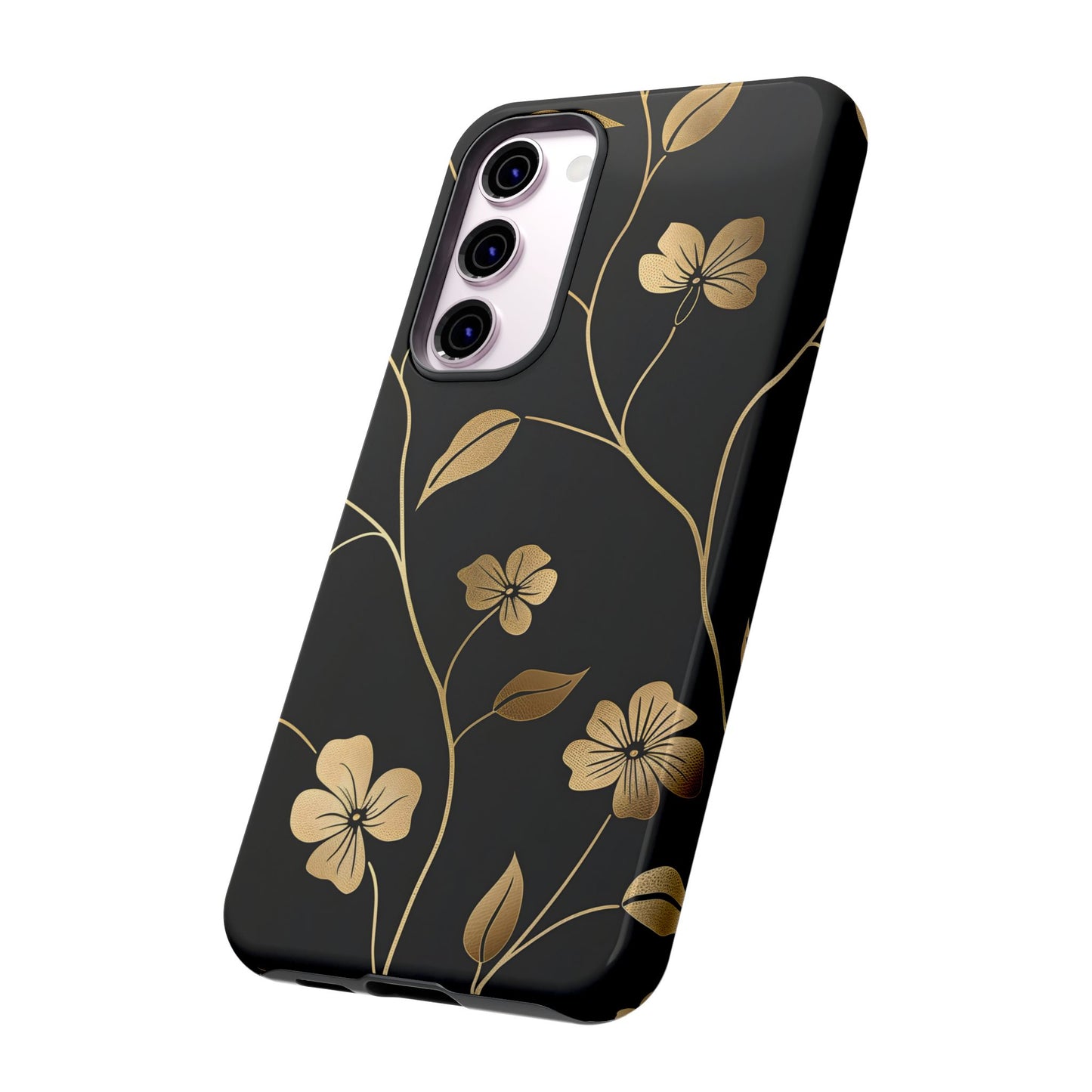 Golden Elegance – Tough Glossy Samsung Galaxy Case