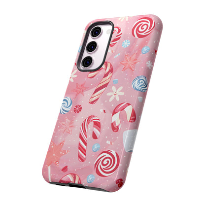 Candy Cane Swirl – Tough Glossy Samsung Galaxy Case