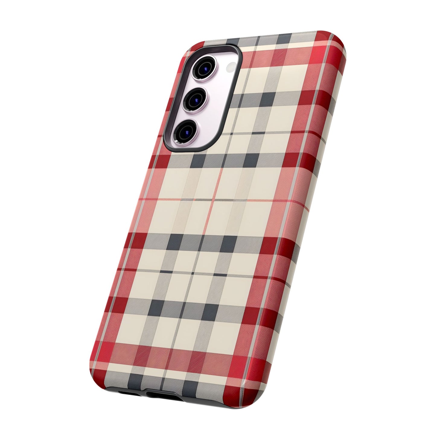 Winter Tartan Classic – Tough Glossy Samsung Galaxy Case