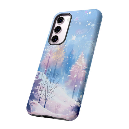 Frosted Winter Forest – Tough Glossy Samsung Galaxy Case