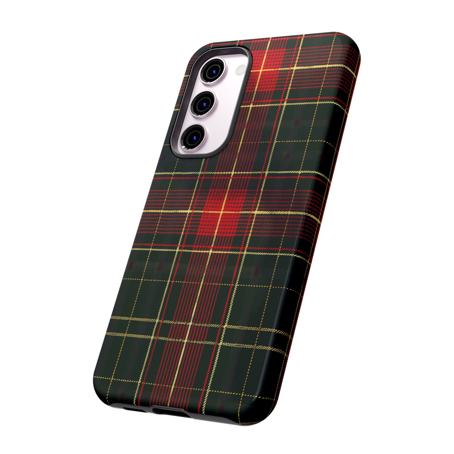 Classic Christmas Tartan – Tough Glossy Samsung Galaxy Case