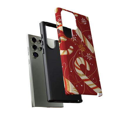 Golden Candy Cane Luxe – Tough Glossy Samsung Galaxy Case