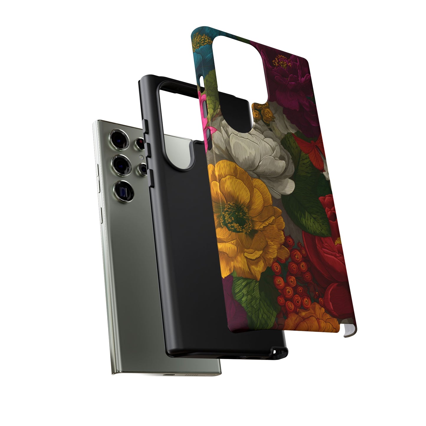 Midnight Bloom – Tough Glossy Samsung Galaxy Case