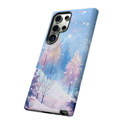 Frosted Winter Forest – Tough Glossy Samsung Galaxy Case