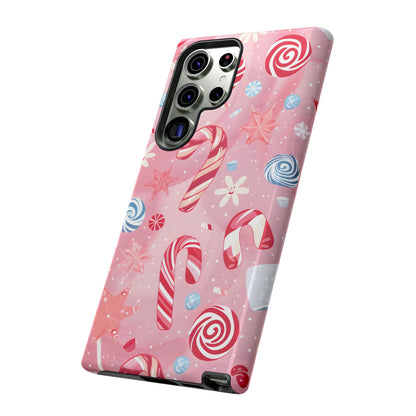 Candy Cane Swirl – Tough Glossy Samsung Galaxy Case