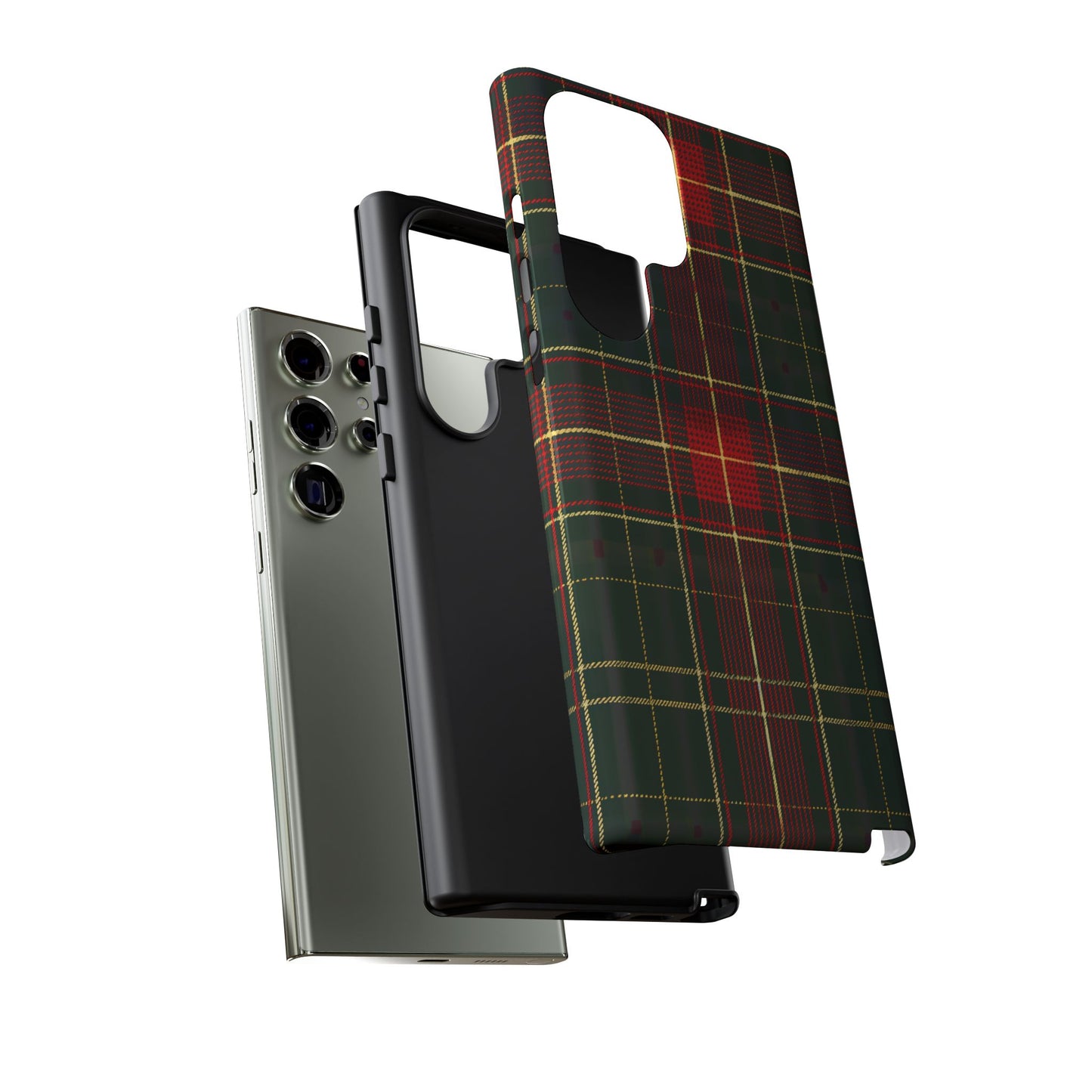 Classic Christmas Tartan – Tough Glossy Samsung Galaxy Case