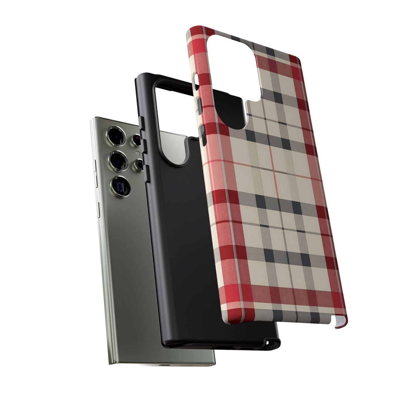 Winter Tartan Classic – Tough Glossy Samsung Galaxy Case