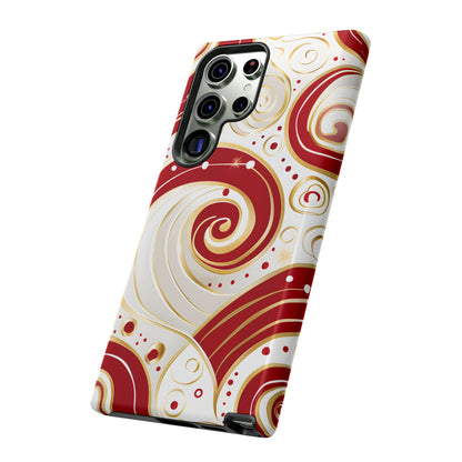 Golden Candy Swirl – Tough Glossy Samsung Galaxy Case