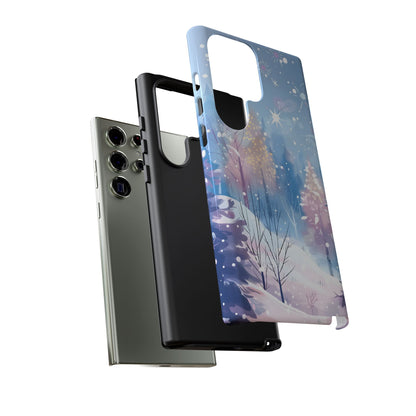 Frosted Winter Forest – Tough Glossy Samsung Galaxy Case