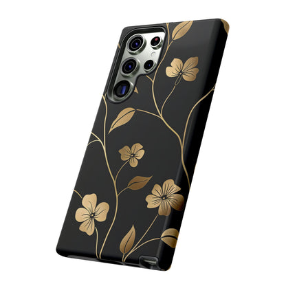 Golden Elegance – Tough Glossy Samsung Galaxy Case