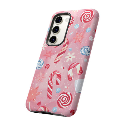 Candy Cane Swirl – Tough Glossy Samsung Galaxy Case