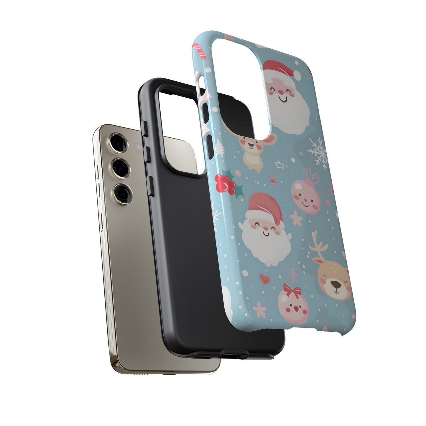 Pastel Santa Joy – Tough Glossy Samsung Galaxy Case