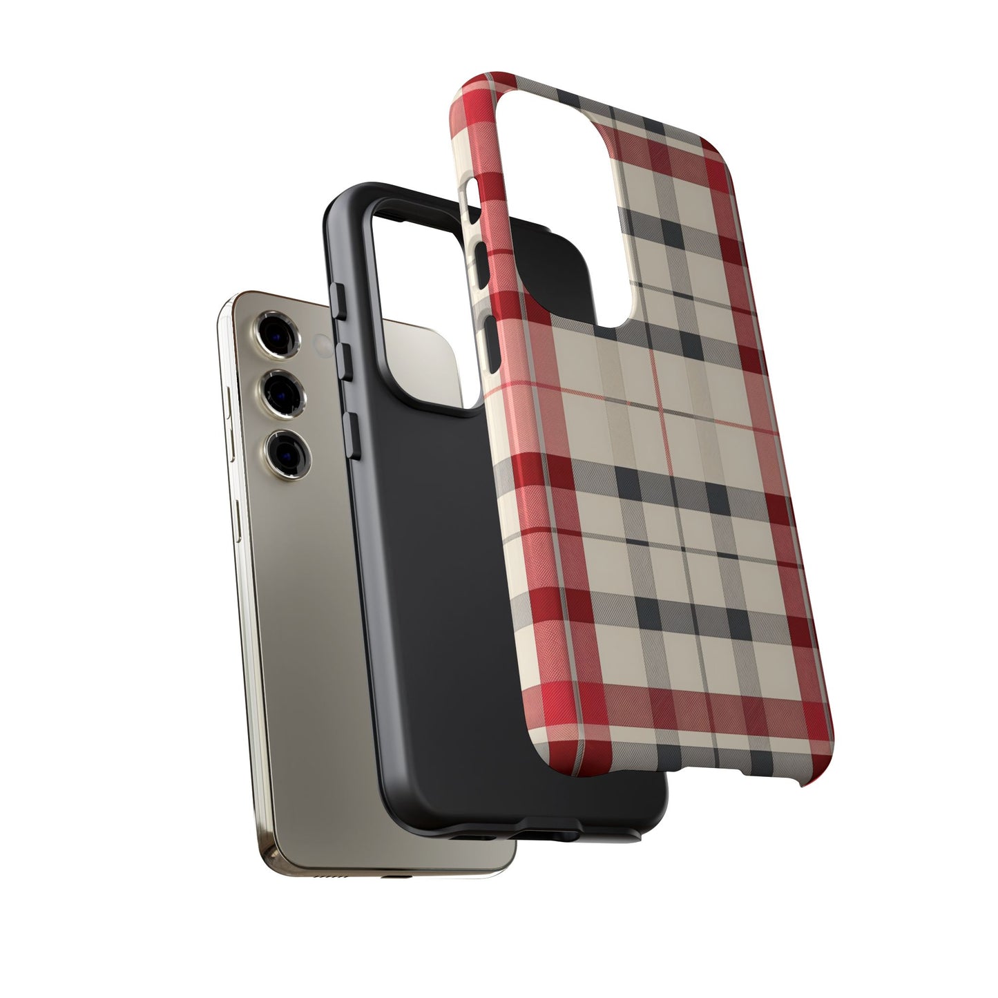 Winter Tartan Classic – Tough Glossy Samsung Galaxy Case