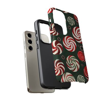 Peppermint Swirl Burst – Tough Glossy Samsung Galaxy Case
