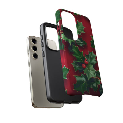 Holly Berry Bloom – Tough Glossy Samsung Galaxy Case