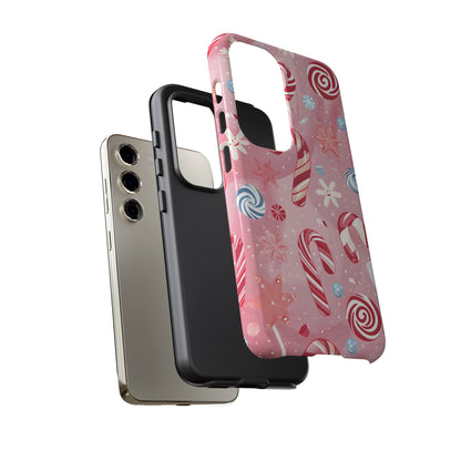 Candy Cane Swirl – Tough Glossy Samsung Galaxy Case