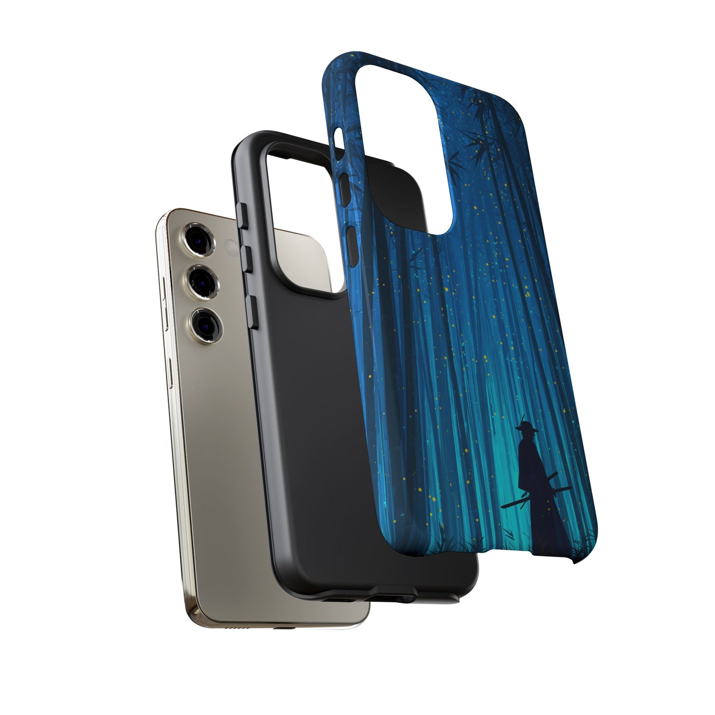 Shadowed Bamboo Sentinel – Tough Glossy Samsung Galaxy Case