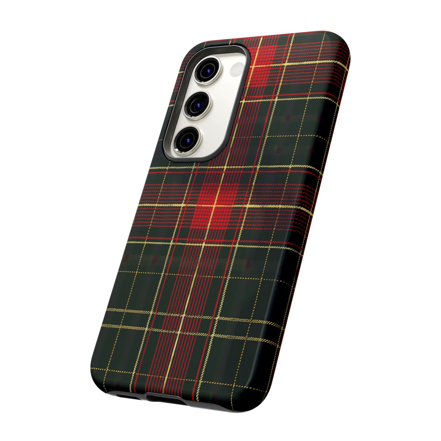 Classic Christmas Tartan – Tough Glossy Samsung Galaxy Case