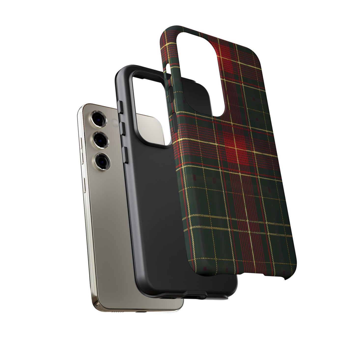 Classic Christmas Tartan – Tough Glossy Samsung Galaxy Case