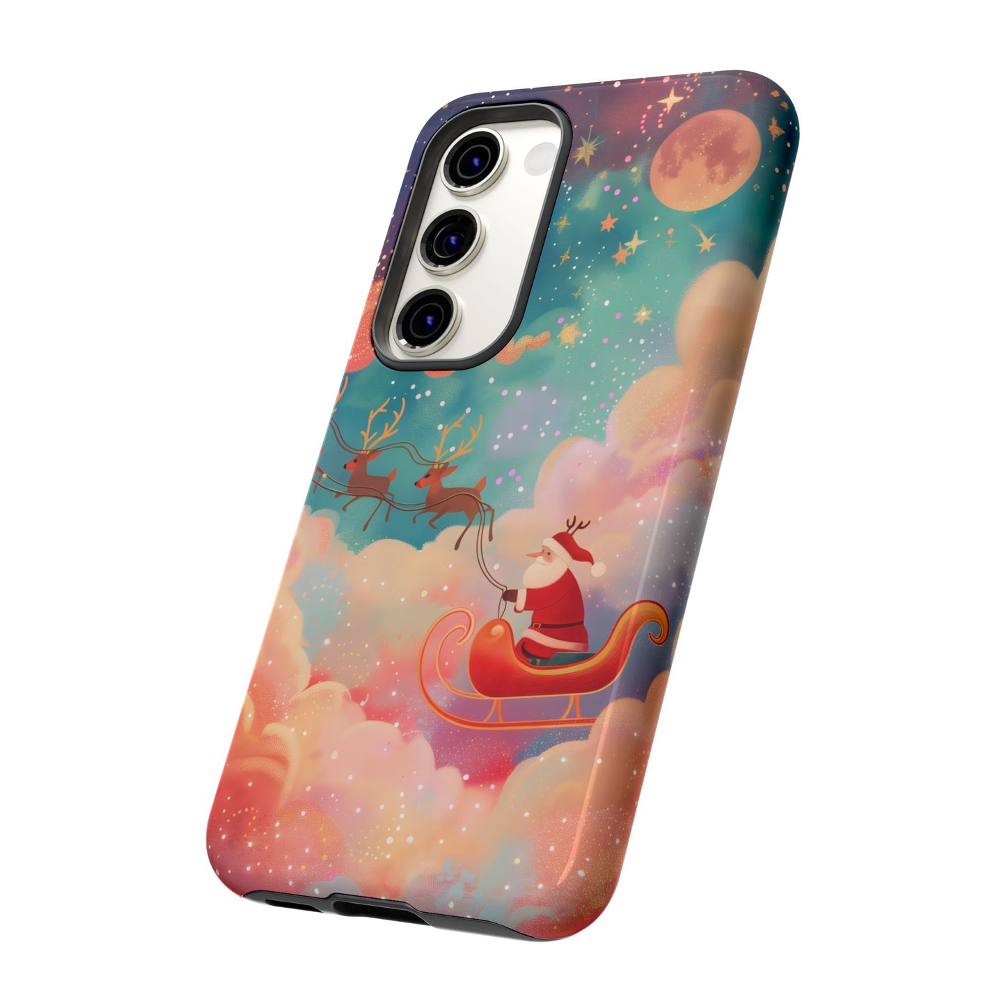 Starlit Santa Sky –  Tough Glossy Samsung Galaxy Case