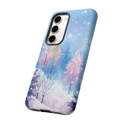 Frosted Winter Forest – Tough Glossy Samsung Galaxy Case